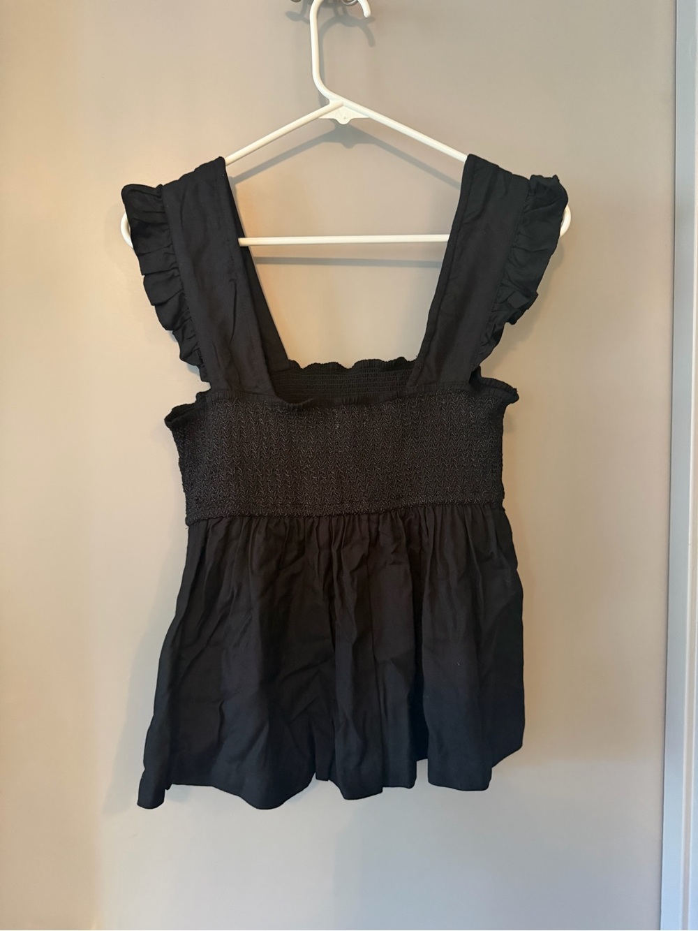 Smocked Ruffle Babydoll Top - Picture 2 of 3